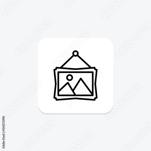 Picture Signboard, vector, pixel perfect, illustrator file