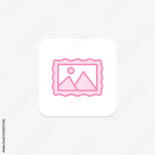 Digital Art Frame, vector, pixel perfect, illustrator file