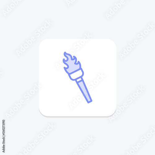 Medieval Torches, vector, pixel perfect, illustrator file
