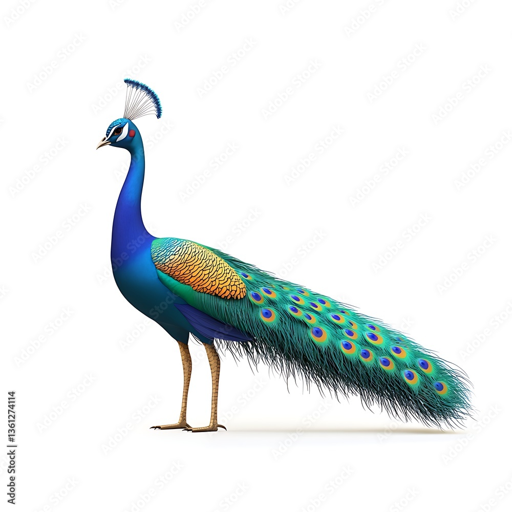 Fototapeta premium peacock 3D render