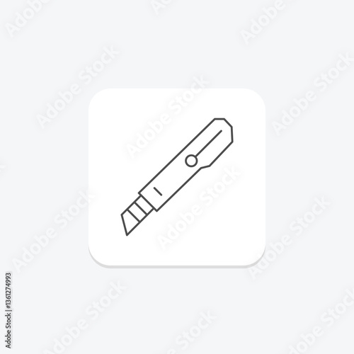 Paper Knife, vector, pixel perfect, illustrator file