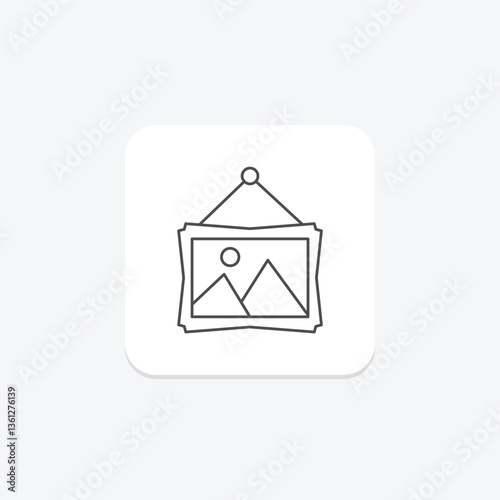 Picture Signboard, vector, pixel perfect, illustrator file