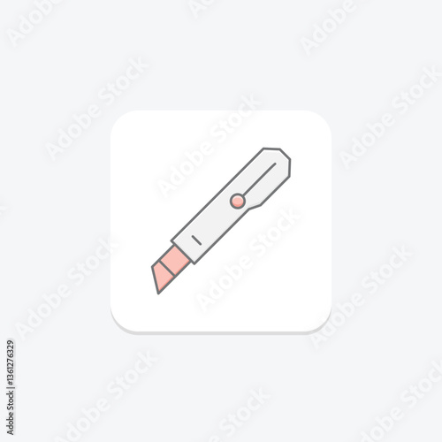 Paper Knife, vector, pixel perfect, illustrator file