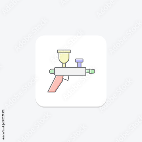 Airbrush, vector, pixel perfect, illustrator file