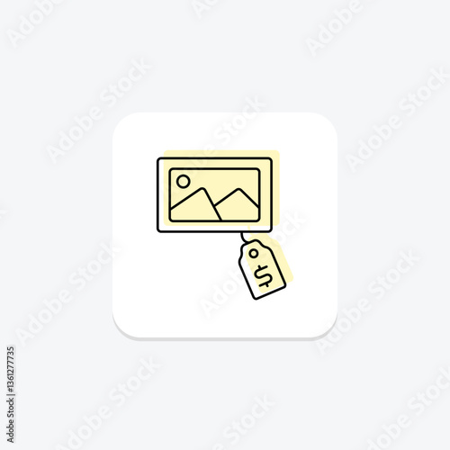 Selling Painting, vector, pixel perfect, illustrator file