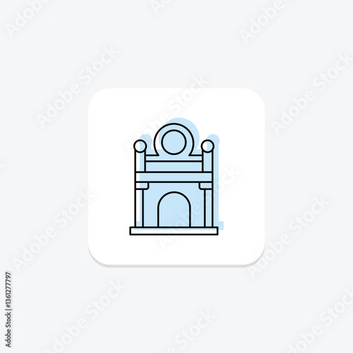 Museum Entrance, vector, pixel perfect, illustrator file