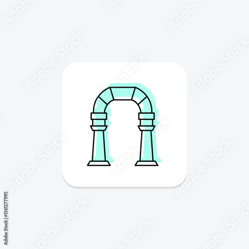 Gallery Archway, vector, pixel perfect, illustrator file