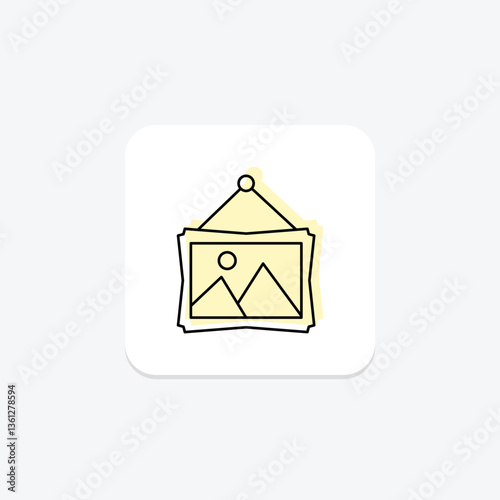 Picture Signboard, vector, pixel perfect, illustrator file