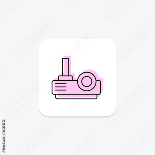 Video Art Projection, vector, pixel perfect, illustrator file