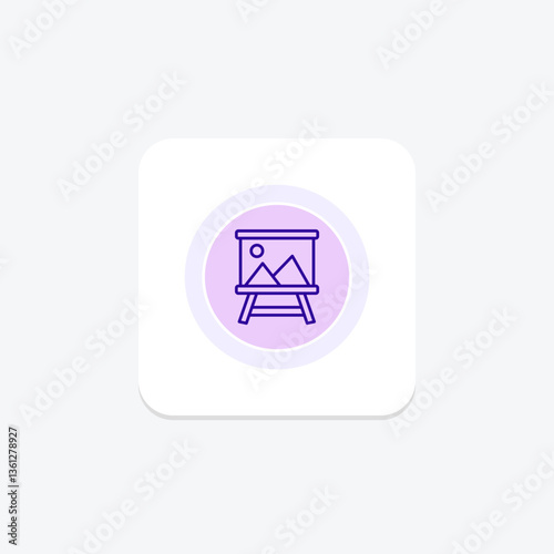 Canvas Stand, vector, pixel perfect, illustrator file