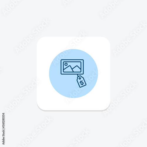 Selling Painting, vector, pixel perfect, illustrator file