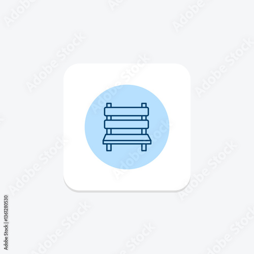 Gallery Bench, vector, pixel perfect, illustrator file