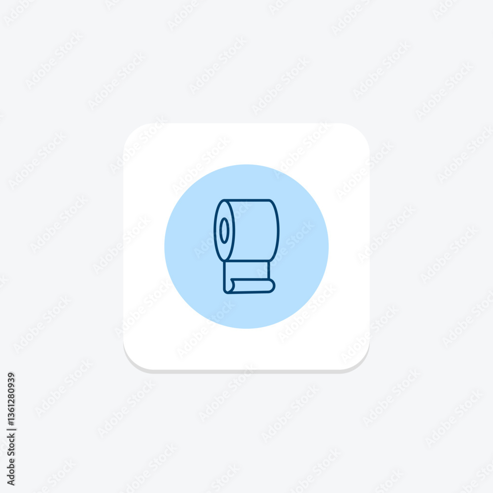 Paper Roll, vector, pixel perfect, illustrator file