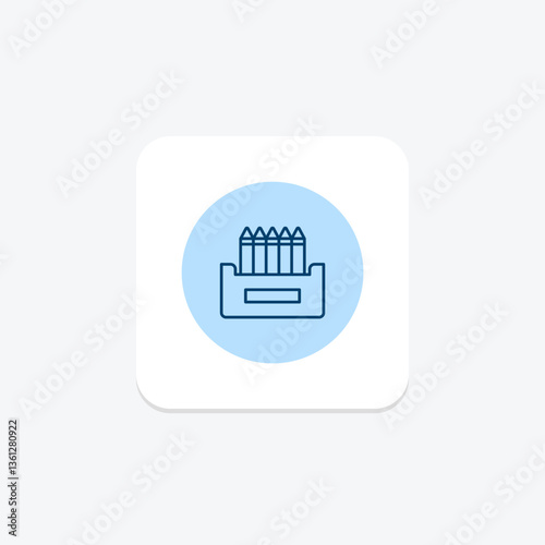 Crayons, vector, pixel perfect, illustrator file