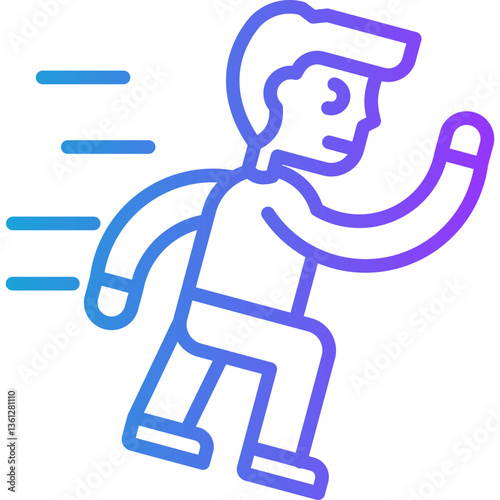 Gym Equipment  line gradient icon