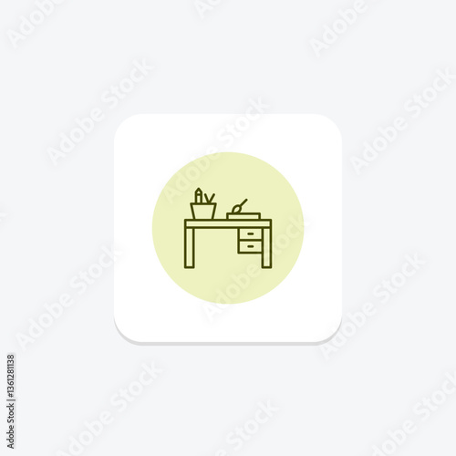 Paint Table, vector, pixel perfect, illustrator file