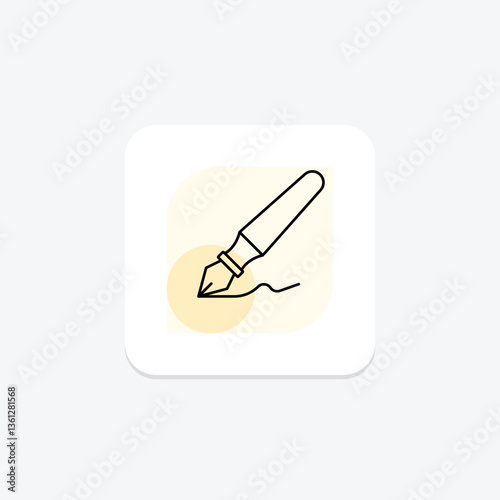 Calligraphy Pen, vector, pixel perfect, illustrator file