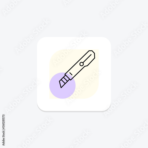 Paper Knife, vector, pixel perfect, illustrator file