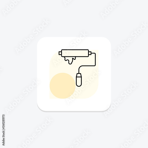 Paint Roller, vector, pixel perfect, illustrator file
