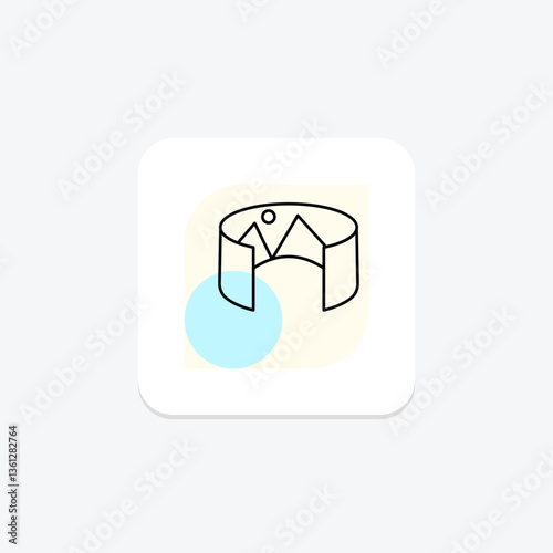 Virtual Art Gallery, vector, pixel perfect, illustrator file