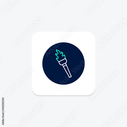 Medieval Torches, vector, pixel perfect, illustrator file