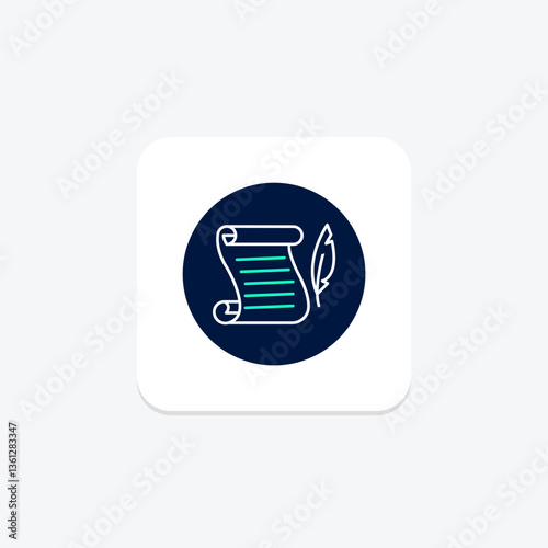 Hanging Scroll, vector, pixel perfect, illustrator file