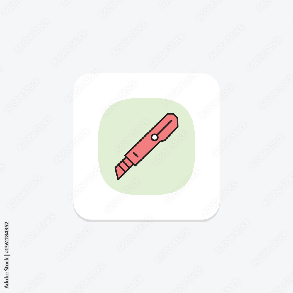 Paper Knife, vector, pixel perfect, illustrator file