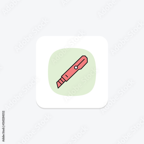 Paper Knife, vector, pixel perfect, illustrator file