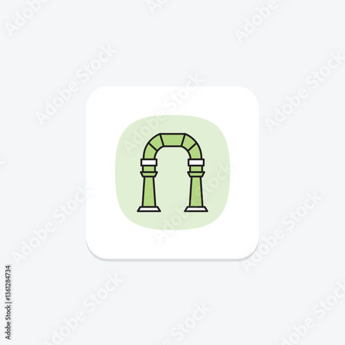 Gallery Archway, vector, pixel perfect, illustrator file