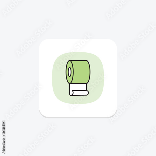Paper Roll, vector, pixel perfect, illustrator file