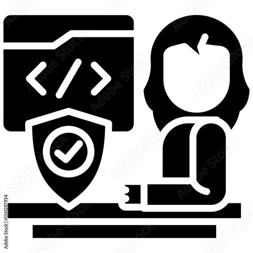 Evaluation glyph icon