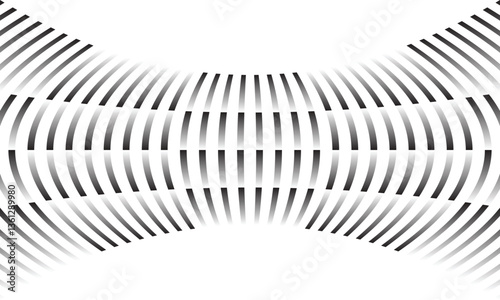abstract black white gradient irregular squeeze line pattern design suitable for background.