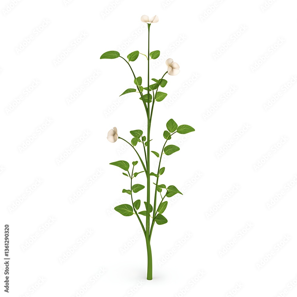 Fototapeta premium snow peas 3D render