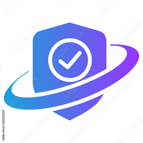Stability glyph gradient icon