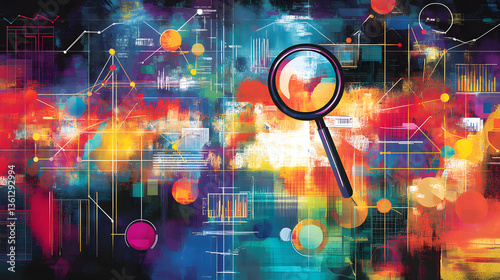 conceptual artwork of business case study analysis