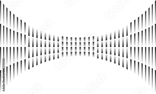 abstract black white gradient irregular bulge line pattern design suitable for background.
