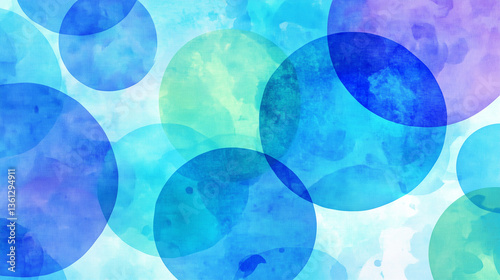 abstract blue background with circles