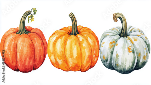 pumpkin isolated on white background