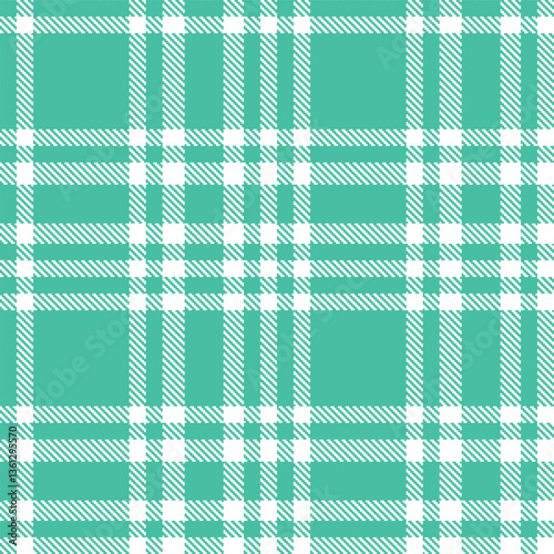 Modern Cool Turquoise Seamless Tartan Textile Design Variant 1413