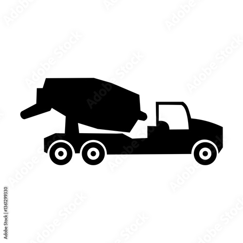 truck silhouette vector