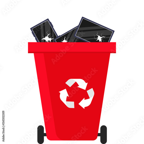 E Waste Trash Bin