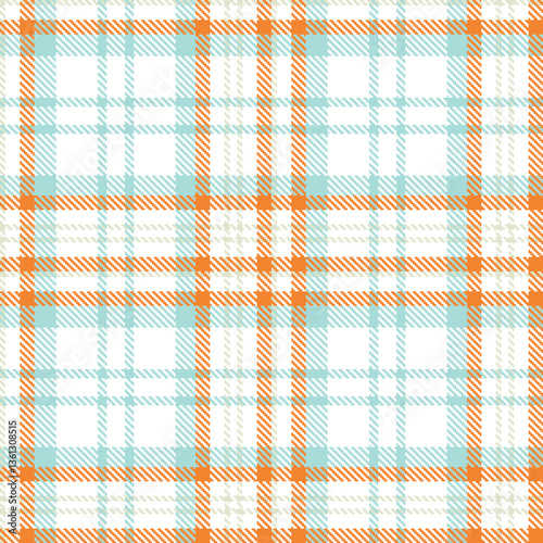 Modern Cool White Seamless Tartan Textile Design Variant 1609