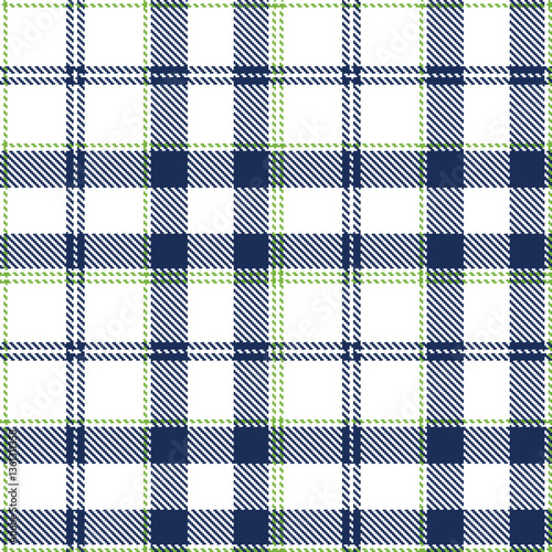Modern Deep White Seamless Tartan Textile Design Variant 1647