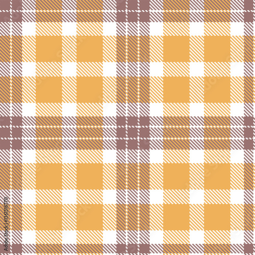 Modern Deep White Seamless Tartan Textile Design Variant 1721