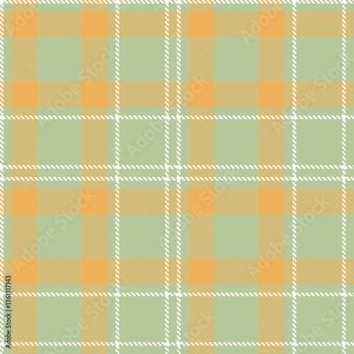 Modern Warm Greenish Grey Seamless Tartan Textile Design Variant 1726
