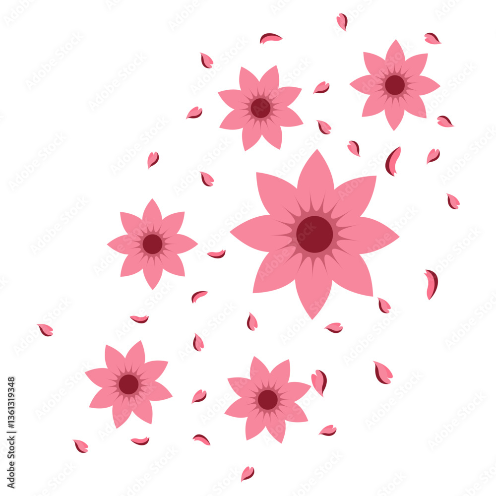 Obraz premium Cherry Blossom Petals