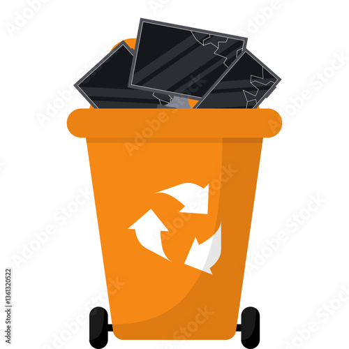 E Waste Trash Bin