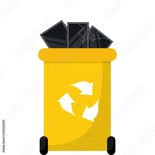 E Waste Trash Bin
