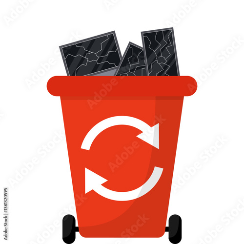 E Waste Trash Bin