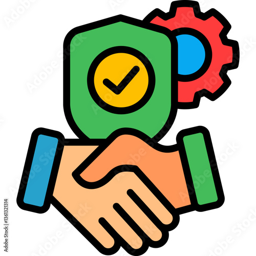Process Reliability lineal color icon